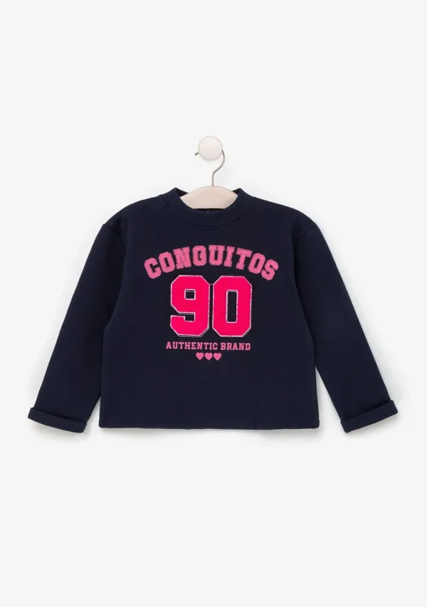 Conguitos Sudadera De Niña Marino ^ Camisetas | Sudaderas