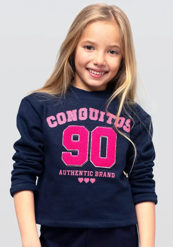 Conguitos Sudadera De Niña Marino ^ Camisetas | Sudaderas