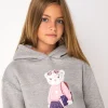 Conguitos Sudadera De Niña Osito Gris^ Sudaderas