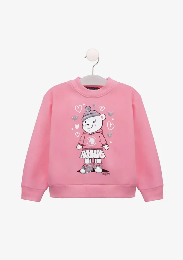 Conguitos Sudadera De Niña Osito Rosa^ Sudaderas