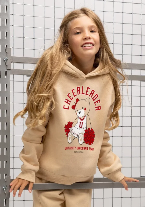 Conguitos Sudadera De Niña Teddy Beige^ Sudaderas