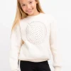 Conguitos Sudadera De Niña Unicornio Strass Beige^ Sudaderas