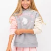 Conguitos Sudadera De Niña Unicornio University Gris^ Sudaderas