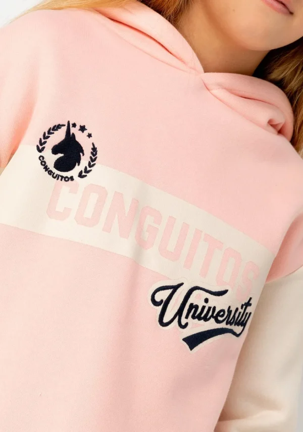 Conguitos Sudadera De Niña University Rosa^ Sudaderas