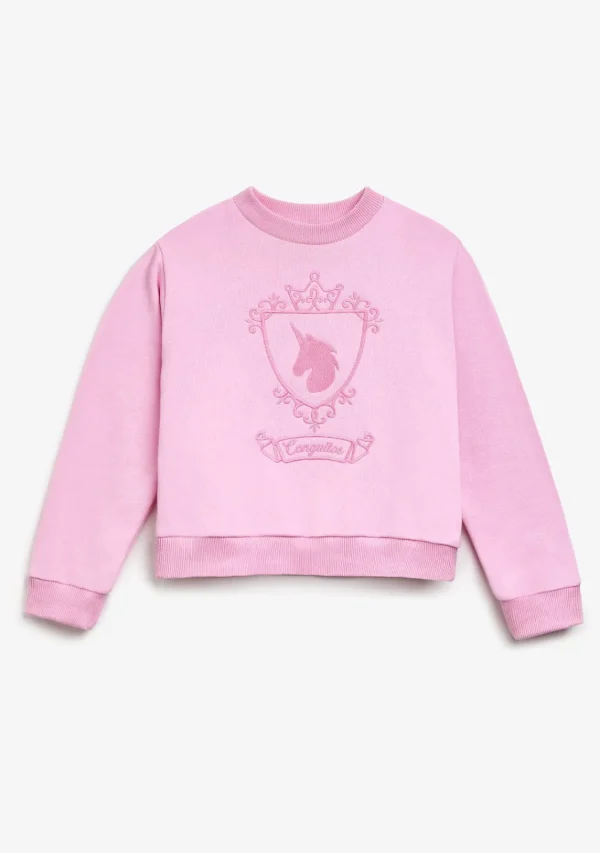 Conguitos Sudadera Escudo Unicornio Rosa^ Sudaderas