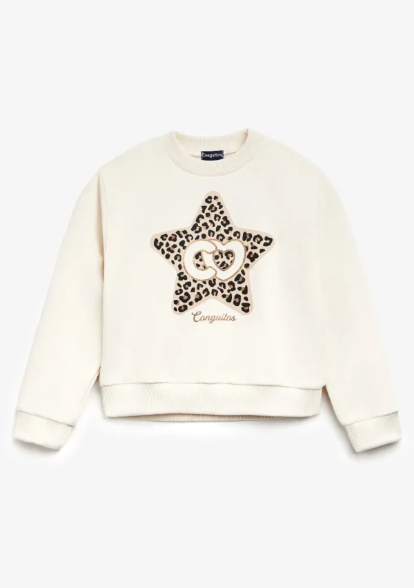 Conguitos Sudadera Estrella Beige^ Sudaderas