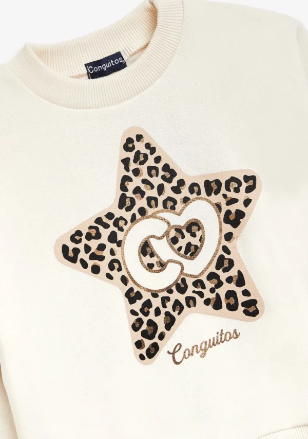 Conguitos Sudadera Estrella Beige^ Sudaderas