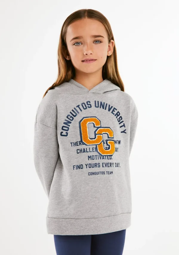 Conguitos Sudadera Universidad Gris^ Sudaderas