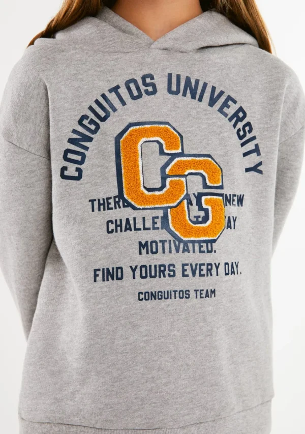 Conguitos Sudadera Universidad Gris^ Sudaderas