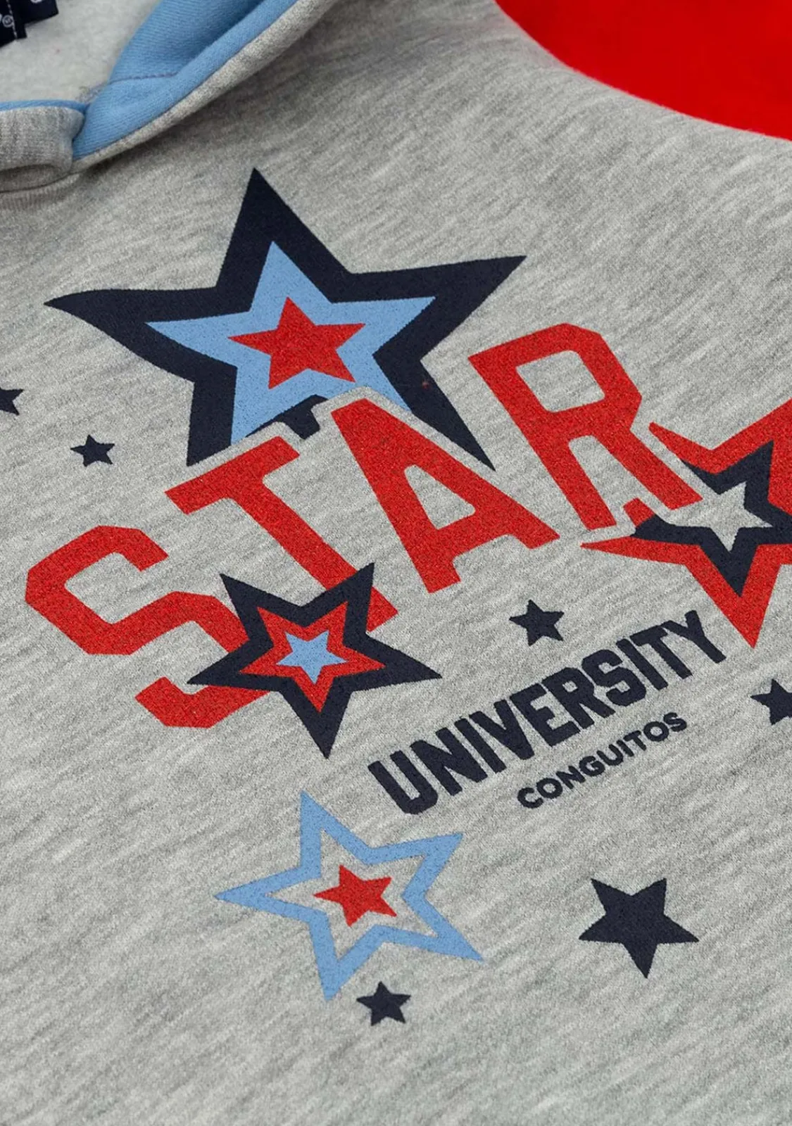 Conguitos Vestido De Niña Color Block Capucha Gris^ Vestidos Sudadera | Vestidos