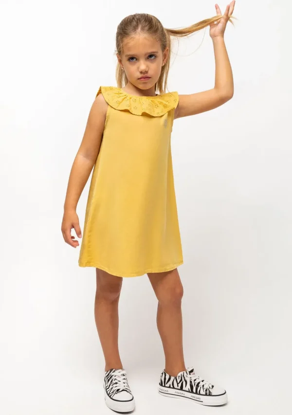 Conguitos Vestido De Niña Tencel Mostaza^ Vestidos De Verano | Vestidos