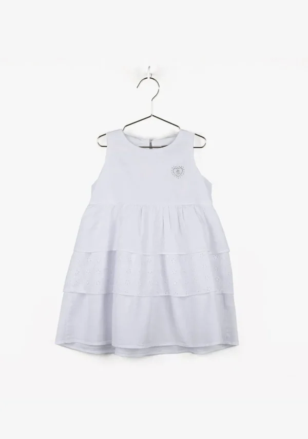 Conguitos Vestido De Niña Volantes Blanco^ Vestidos De Verano | Vestidos