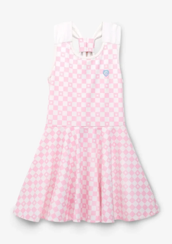 Conguitos Vestido Niña Skater Cuadros Rosa^ Vestidos De Verano | Vestidos