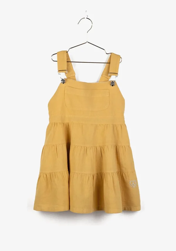 Conguitos Vestido Peto De Niña Mostaza^ Vestidos De Verano | Vestidos