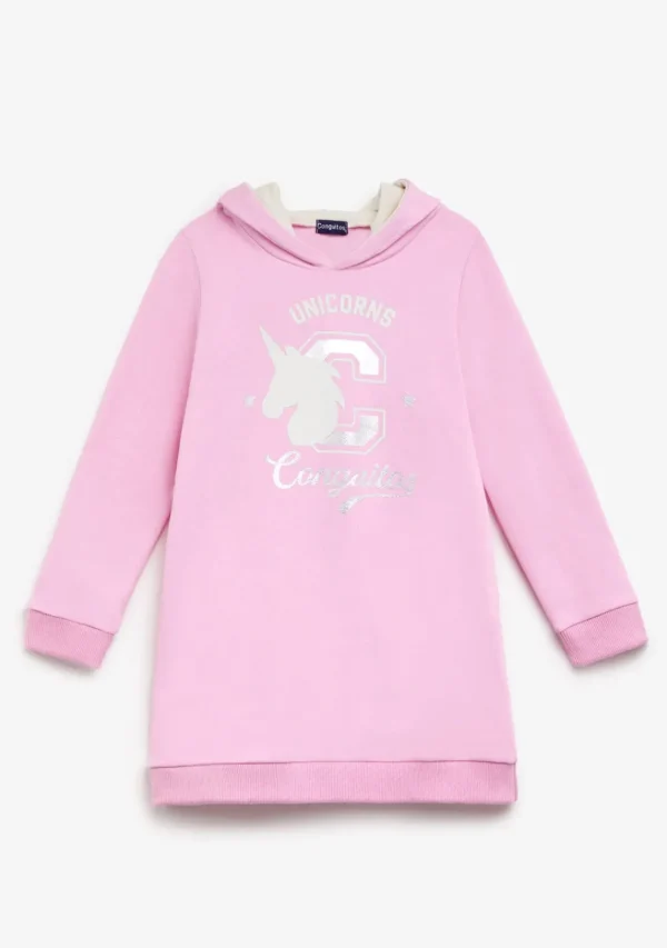 Conguitos Vestido Sudadera Unicornio Rosa^ Vestidos Sudadera | Vestidos