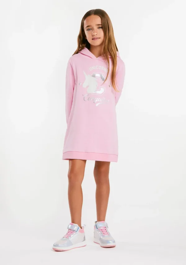 Conguitos Vestido Sudadera Unicornio Rosa^ Vestidos Sudadera | Vestidos