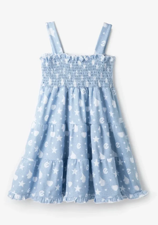 Conguitos Vestido Unicornios Estrellas Azul^ Vestidos | Vestidos De Verano