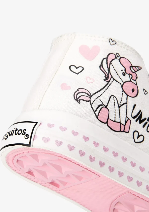 Conguitos Zapatillas Altas De Niña Estampado Unicornio^ Zapatillas