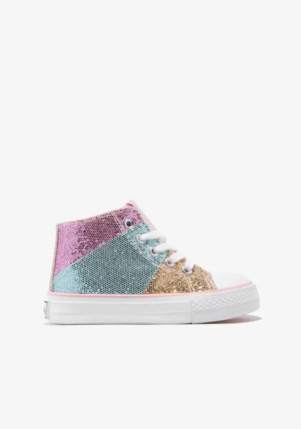 Conguitos Zapatillas Altas Glitter Patchwork^ Zapatillas