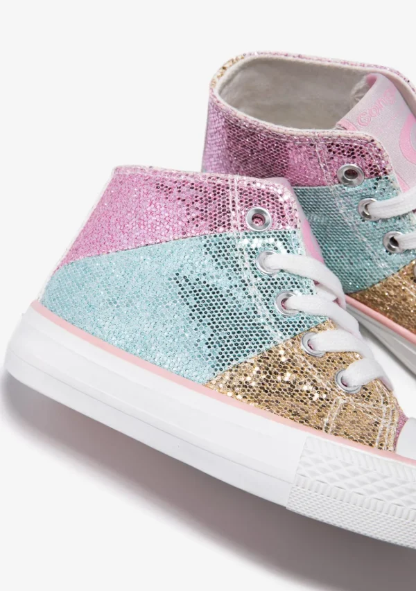 Conguitos Zapatillas Altas Glitter Patchwork^ Zapatillas