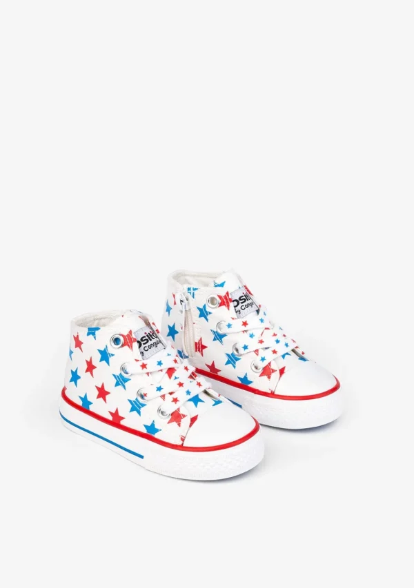 Conguitos Zapatillas Altas Lona Estrellas Bebé^ Zapatillas | Zapatillas