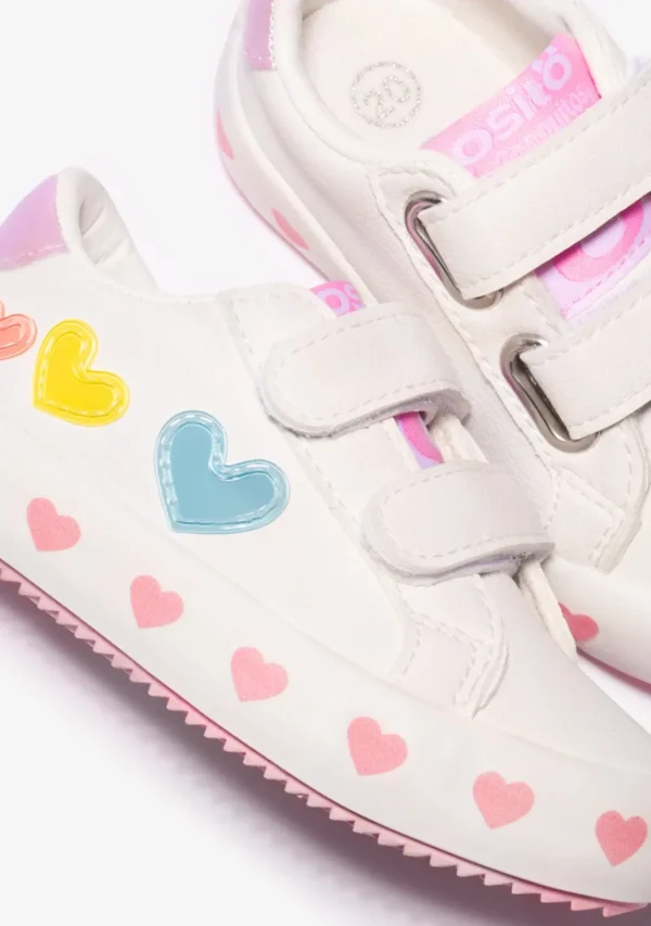 Conguitos Zapatillas De Bebé Corazones Blanco^ Zapatillas | Zapatillas