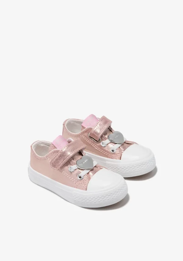 Conguitos Zapatillas De Bebé Lona Rosa Metalizado^ Zapatillas | Zapatillas