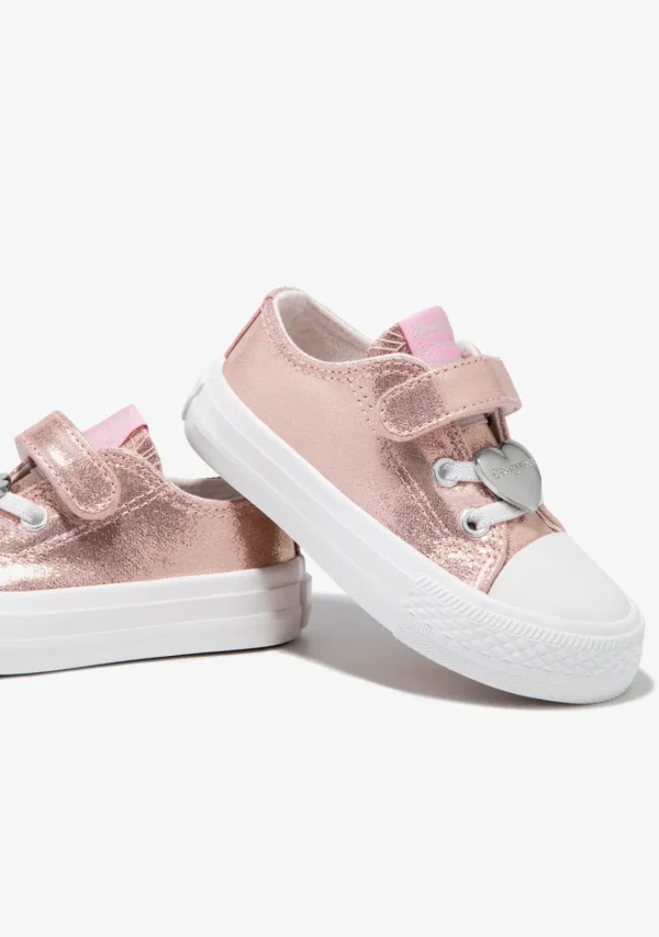 Conguitos Zapatillas De Bebé Lona Rosa Metalizado^ Zapatillas | Zapatillas