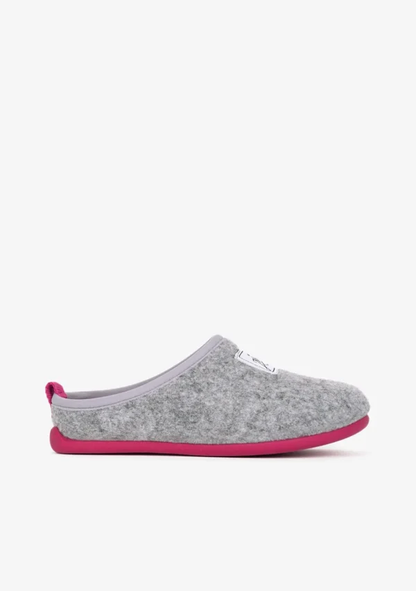 Conguitos Zapatillas De Casa Ecológicas Gris Rosa^ Zapatillas De Casa | Zapatillas De Casa