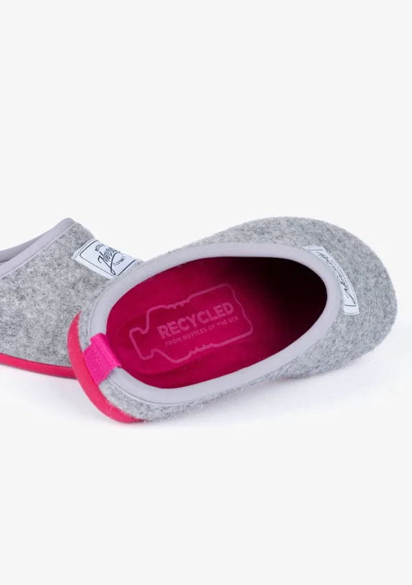 Conguitos Zapatillas De Casa Ecológicas Gris Rosa^ Zapatillas De Casa | Zapatillas De Casa