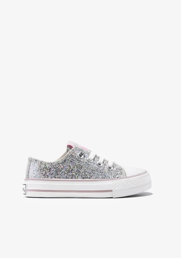 Conguitos Zapatillas Glitter Plata^ Zapatillas