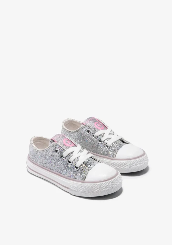 Conguitos Zapatillas Glitter Plata^ Zapatillas