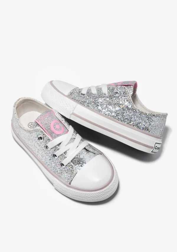 Conguitos Zapatillas Glitter Plata^ Zapatillas