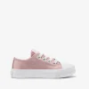 Conguitos Zapatillas Lona Metalizado Corazón Rosa^ Zapatillas