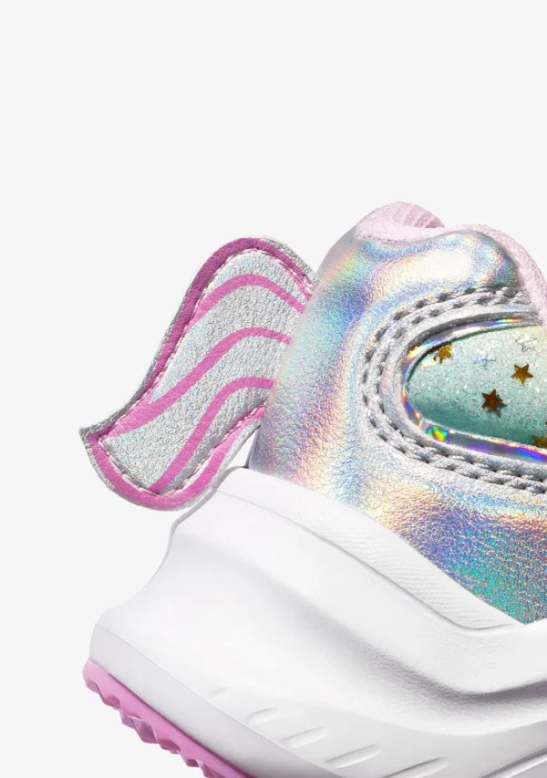 Conguitos Zapatillas Unicornio Glitter Con Luz Metalizado^ Zapatillas Con Luces | Zapatillas